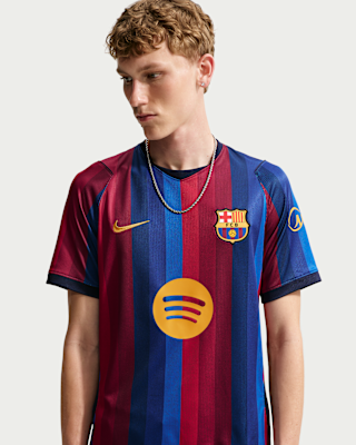 FC Barcelona ストライプシャツ XL F.C. Barcelona 2026/27 Stadium Home Men's Nike Dri-FIT Football